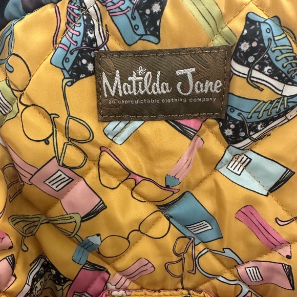 Matilda Jane Make the Grade Bow Coquette Quilted Backpack - Picture 2 of 5